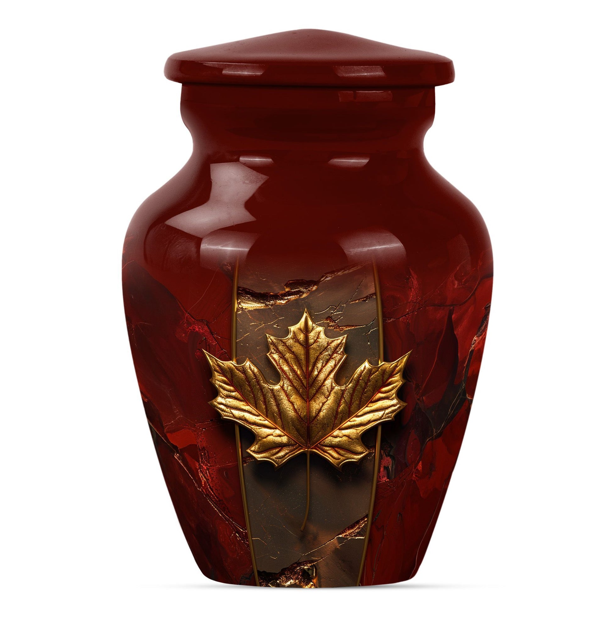 Mapple leaf Classic Memorial Urn for male adults.