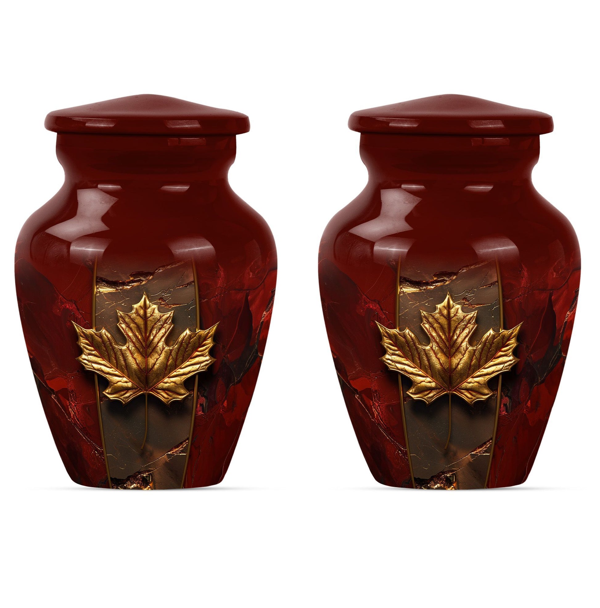 Mapple leaf Classic Memorial Urn for male adults.