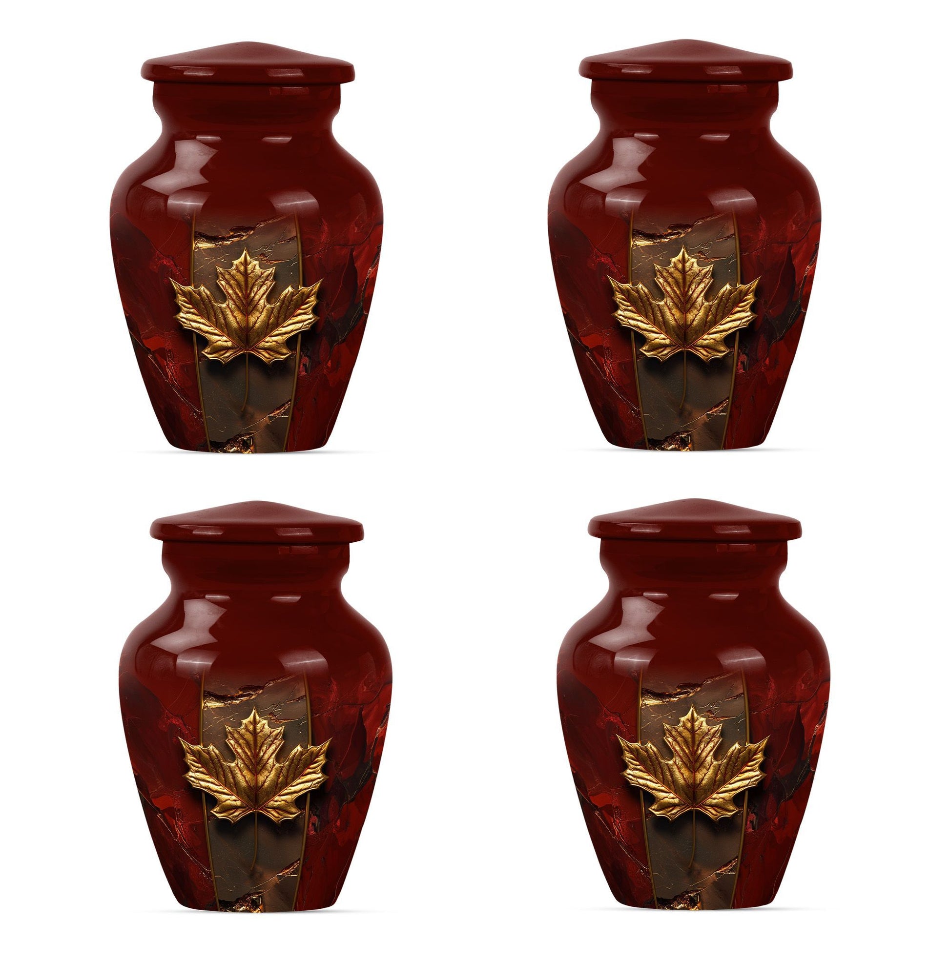 Mapple leaf Classic Memorial Urn for male adults.