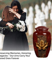 Mapple leaf Classic Memorial Urn for male adults.