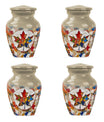 Mapple Leaf Theme 3 Inch Keepsake Pack of 4
