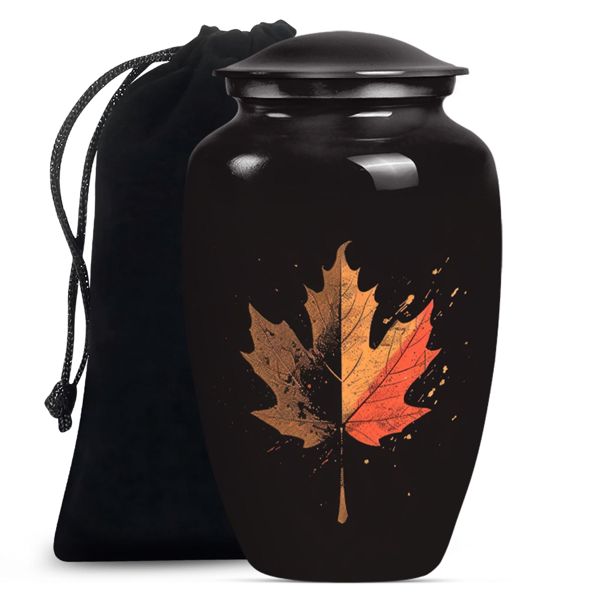 mapple leaf urn for adult male cremation ashes