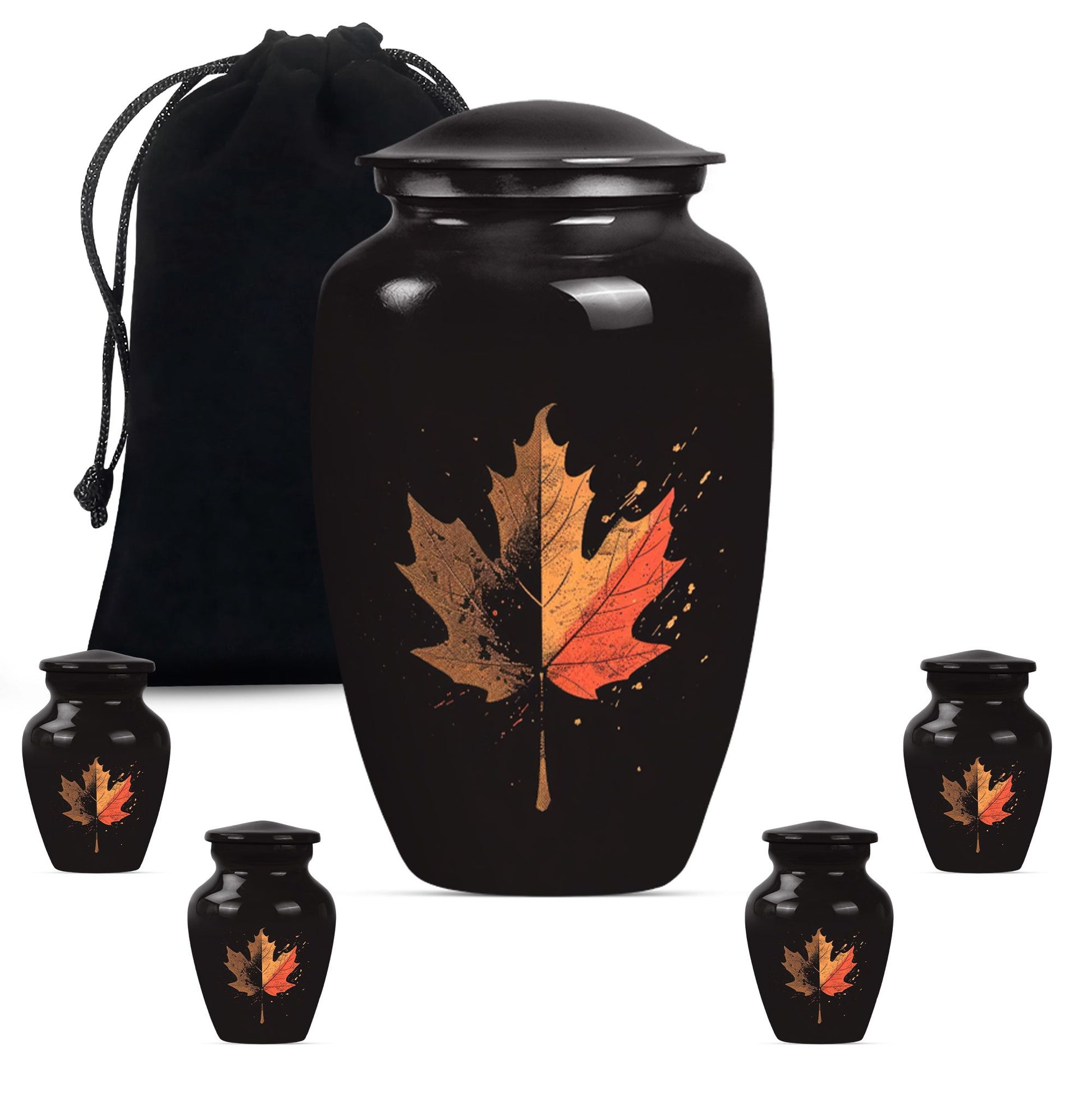 mapple leaf urn for adult male cremation ashes