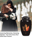 mapple leaf urn for adult male cremation ashes