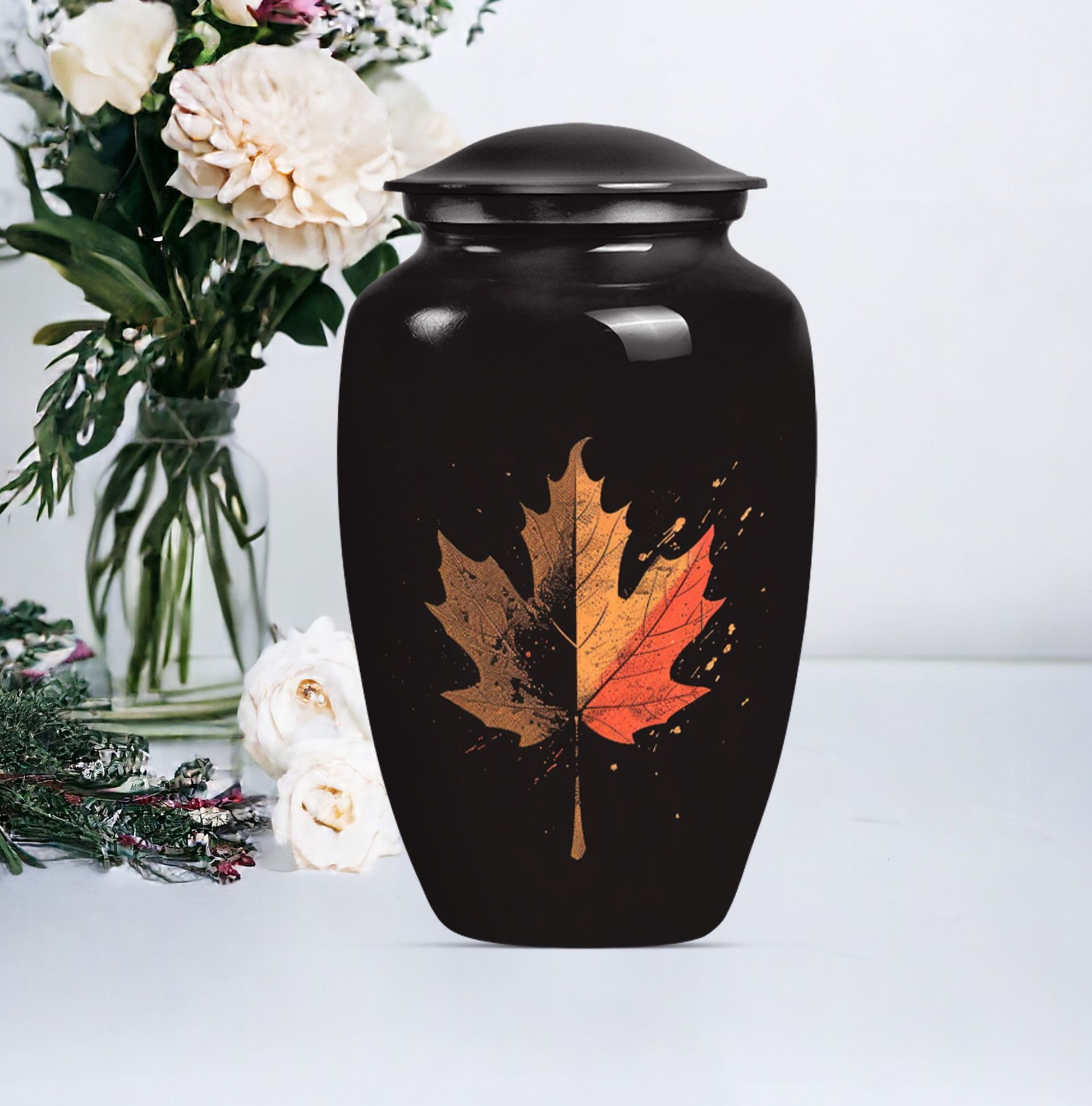 mapple leaf urn for adult male cremation ashes