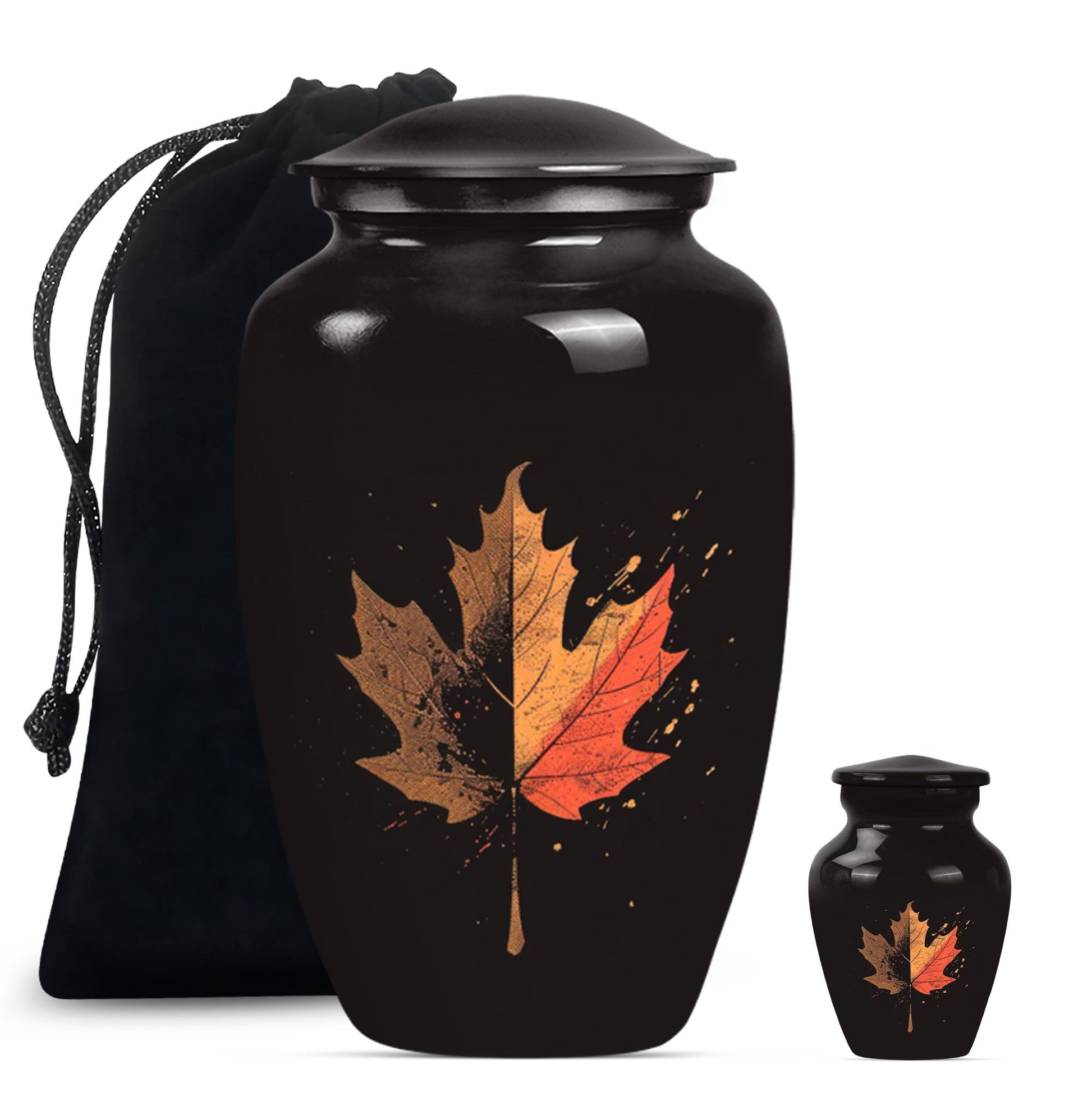 mapple leaf urn for adult male cremation ashes