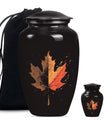 mapple leaf urn for adult male cremation ashes