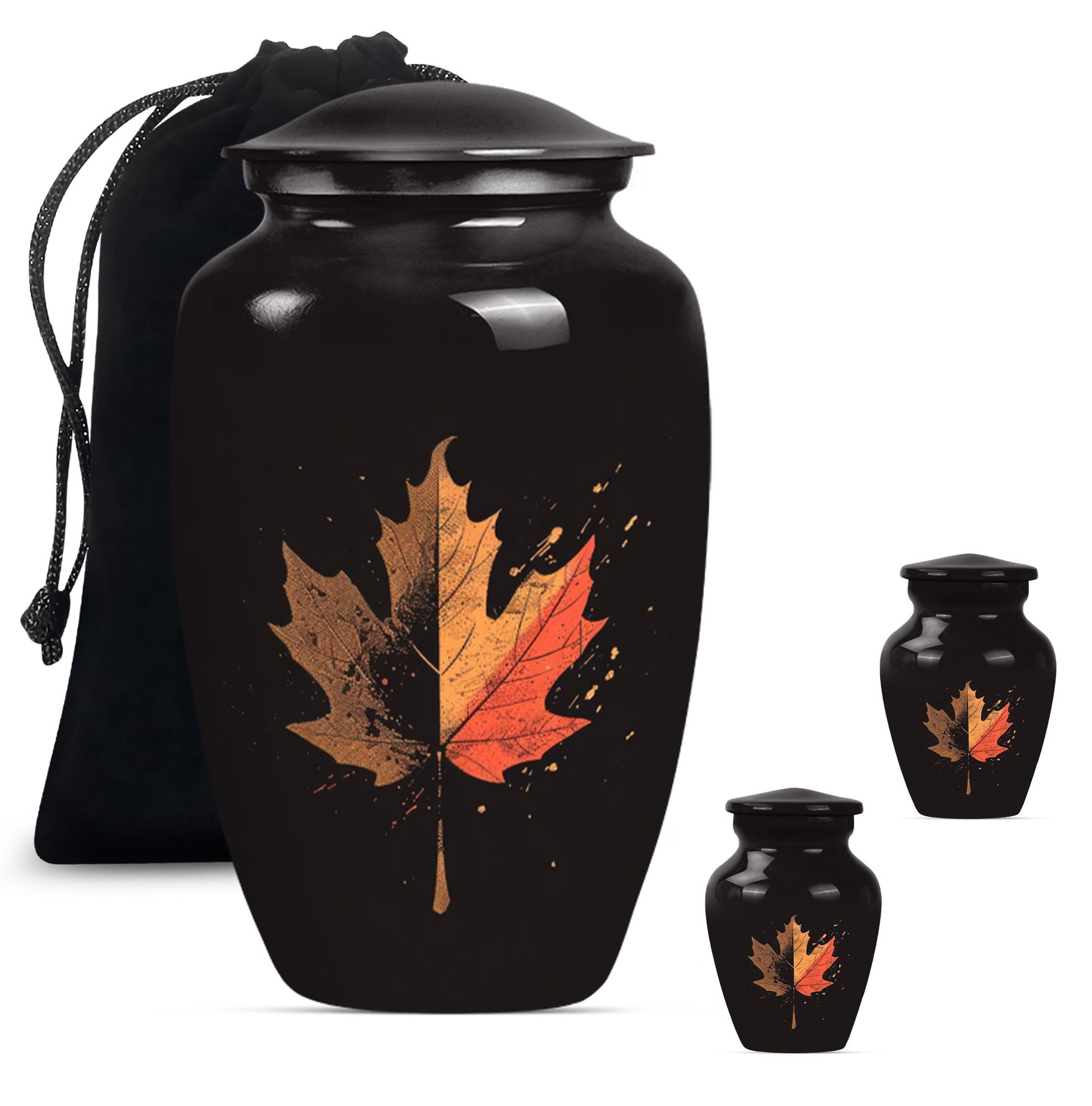 mapple leaf urn for adult male cremation ashes