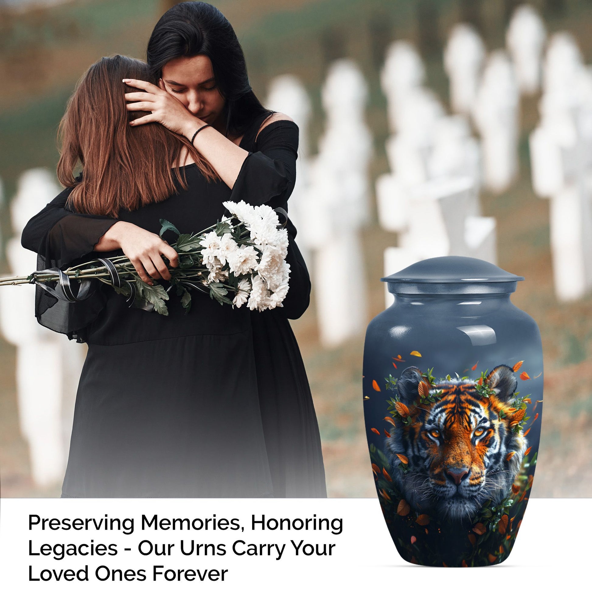 tiger urn for cremation ashes