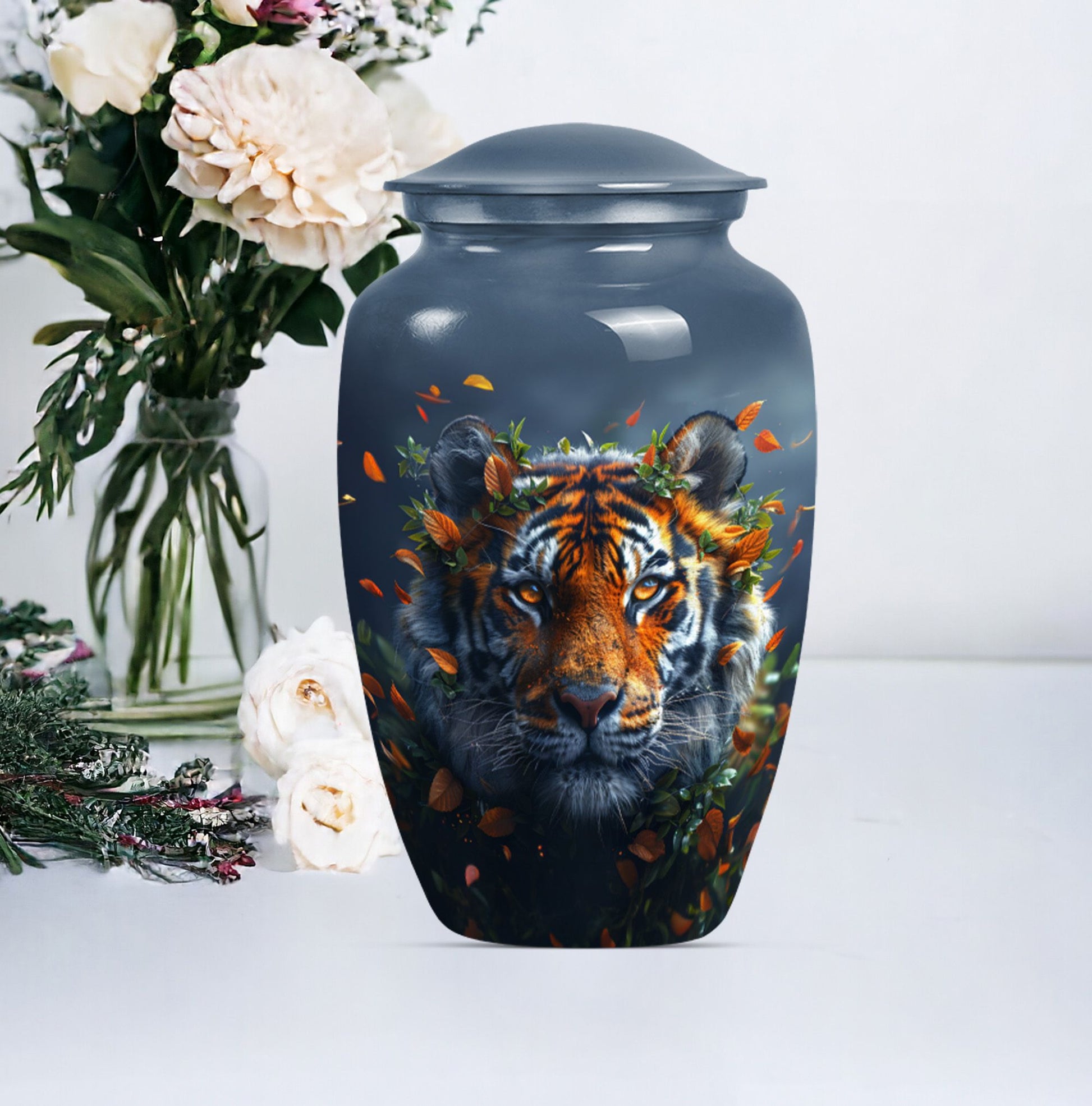 tiger urn for cremation ashes