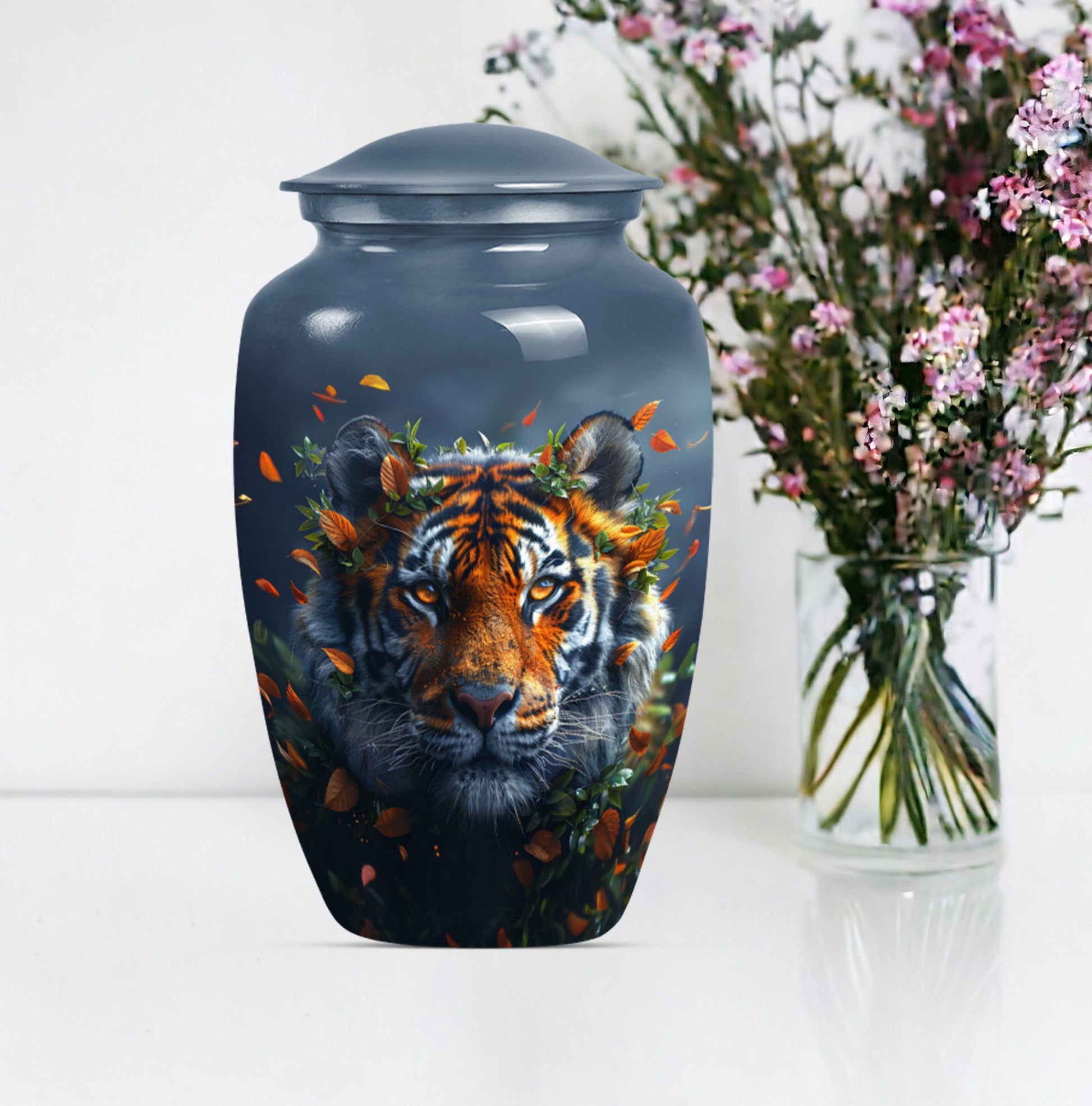 tiger urn for cremation ashes