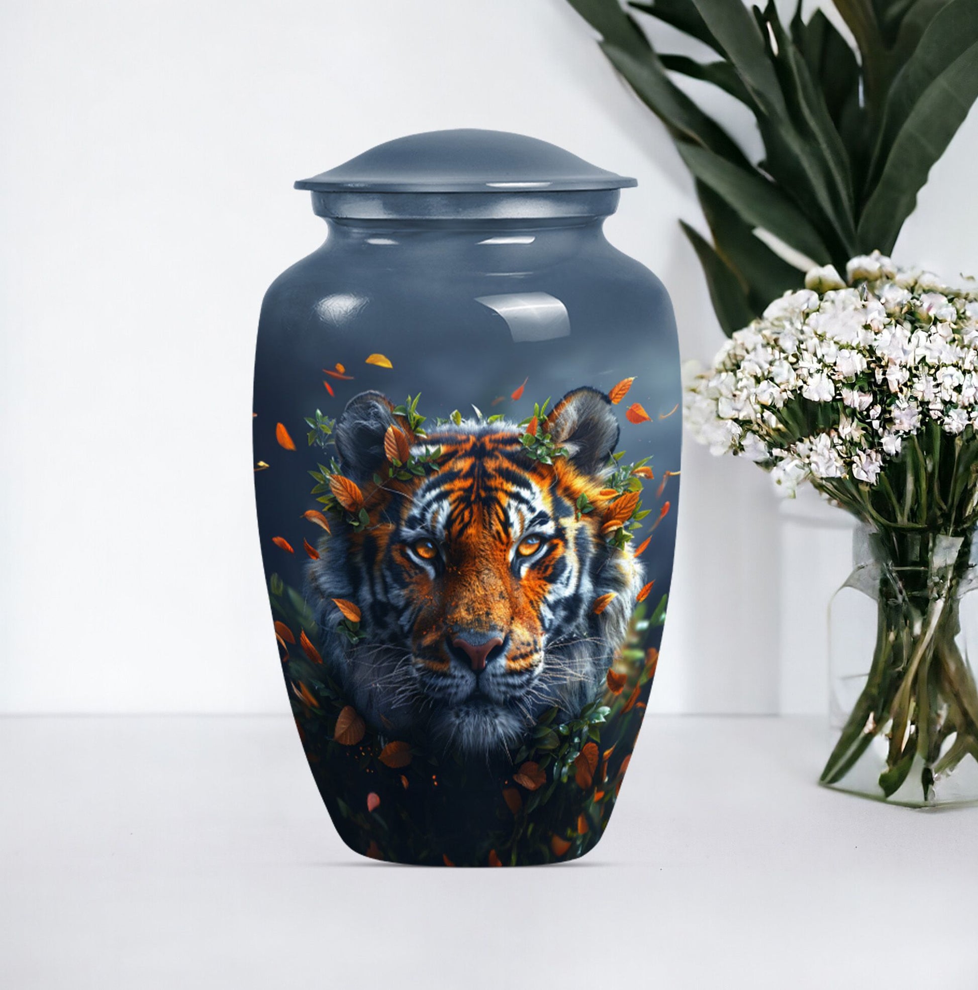 tiger urn for cremation ashes