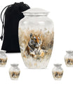 Classic 10-inch tiger urn, memorial urn