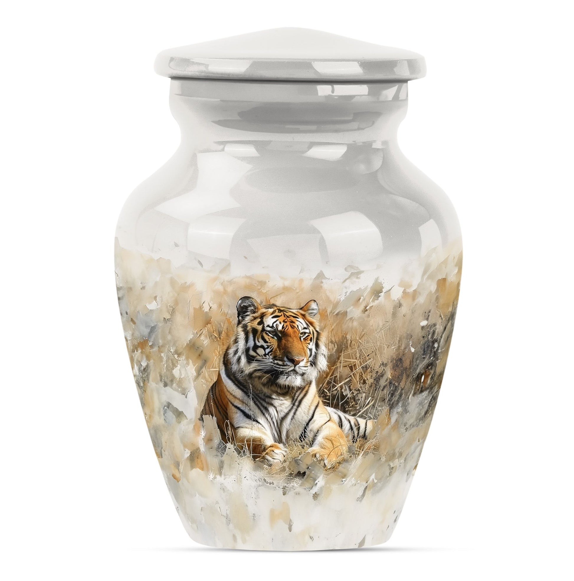 Classic 10-inch tiger urn, memorial urn