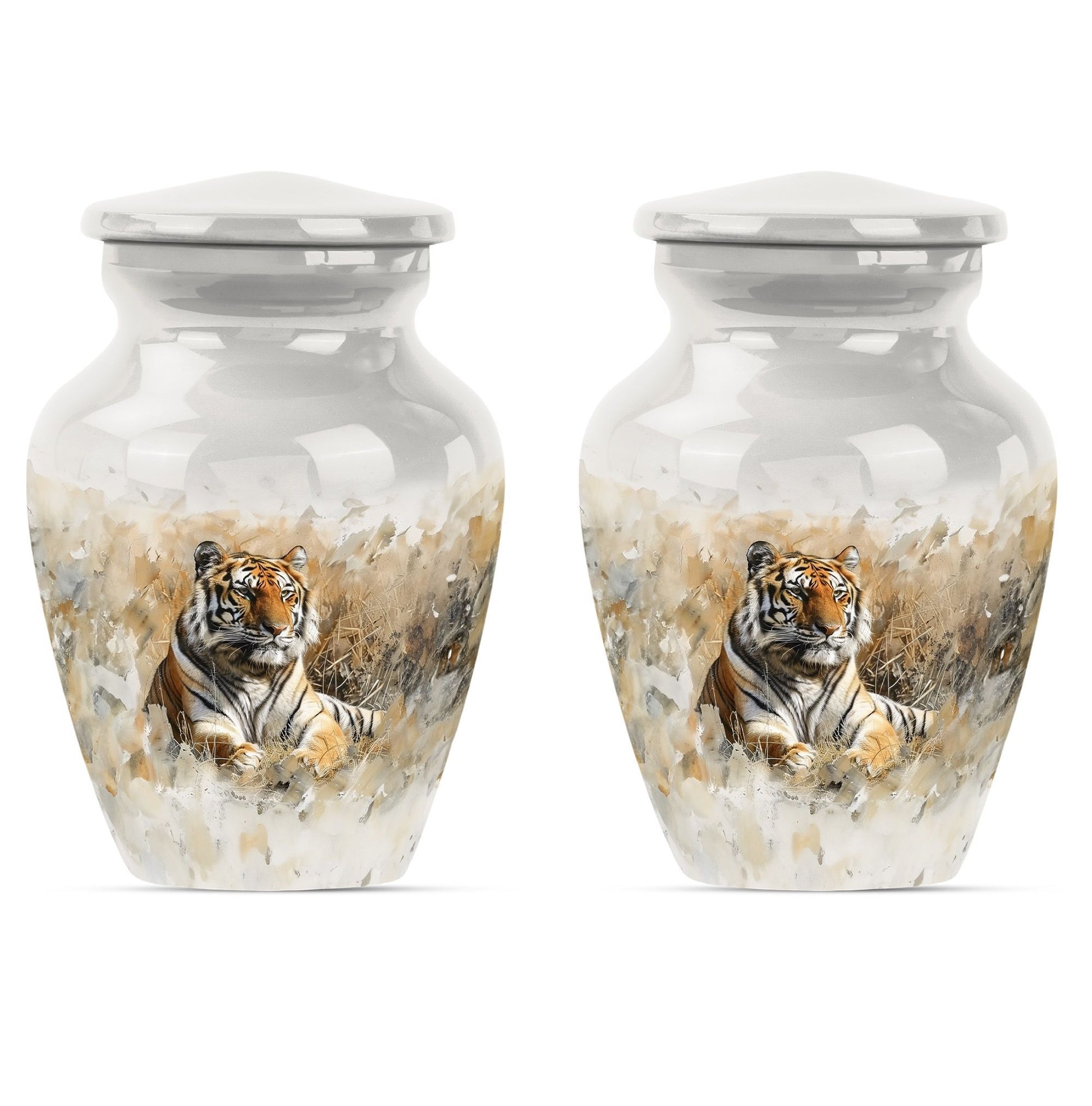 Classic 10-inch tiger urn, memorial urn