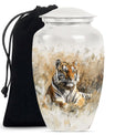 Classic 10-inch tiger urn, memorial urn