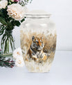 Classic 10-inch tiger urn, memorial urn