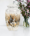 Classic 10-inch tiger urn, memorial urn