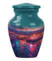 funeral decorative urn with flower 