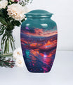 funeral decorative urn with flower 