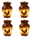 Chicken Theme 3 Inch Keepsake Pack of 4