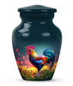 Classic 10 inch chicken theme urn for women's ashes.