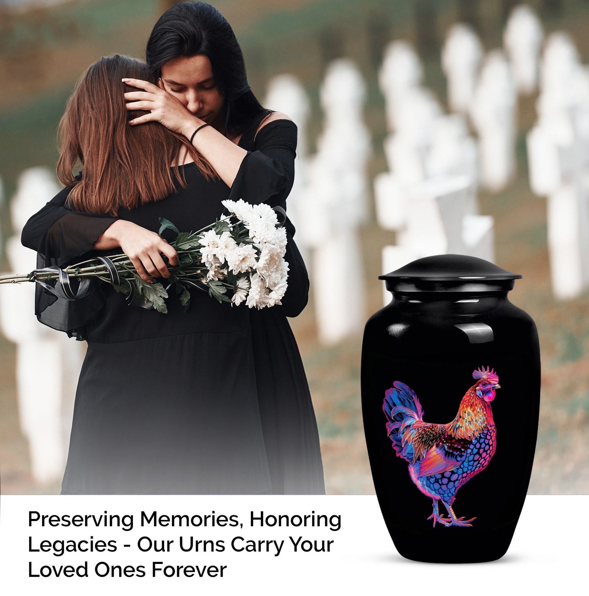 chicken urn for adult ashes