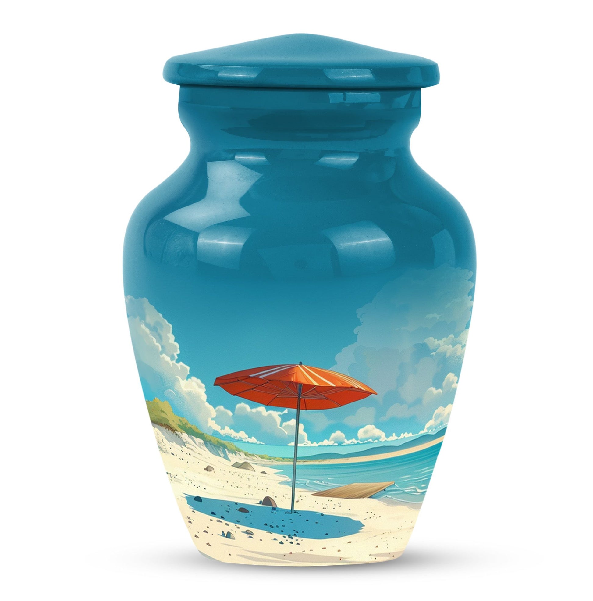 10-inch classic aluminium Beach Urn.