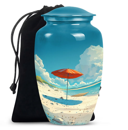 10-inch classic aluminium Beach Urn.