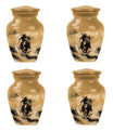 Cowboy Theme 3 Inch Keepsake Pack of 4
