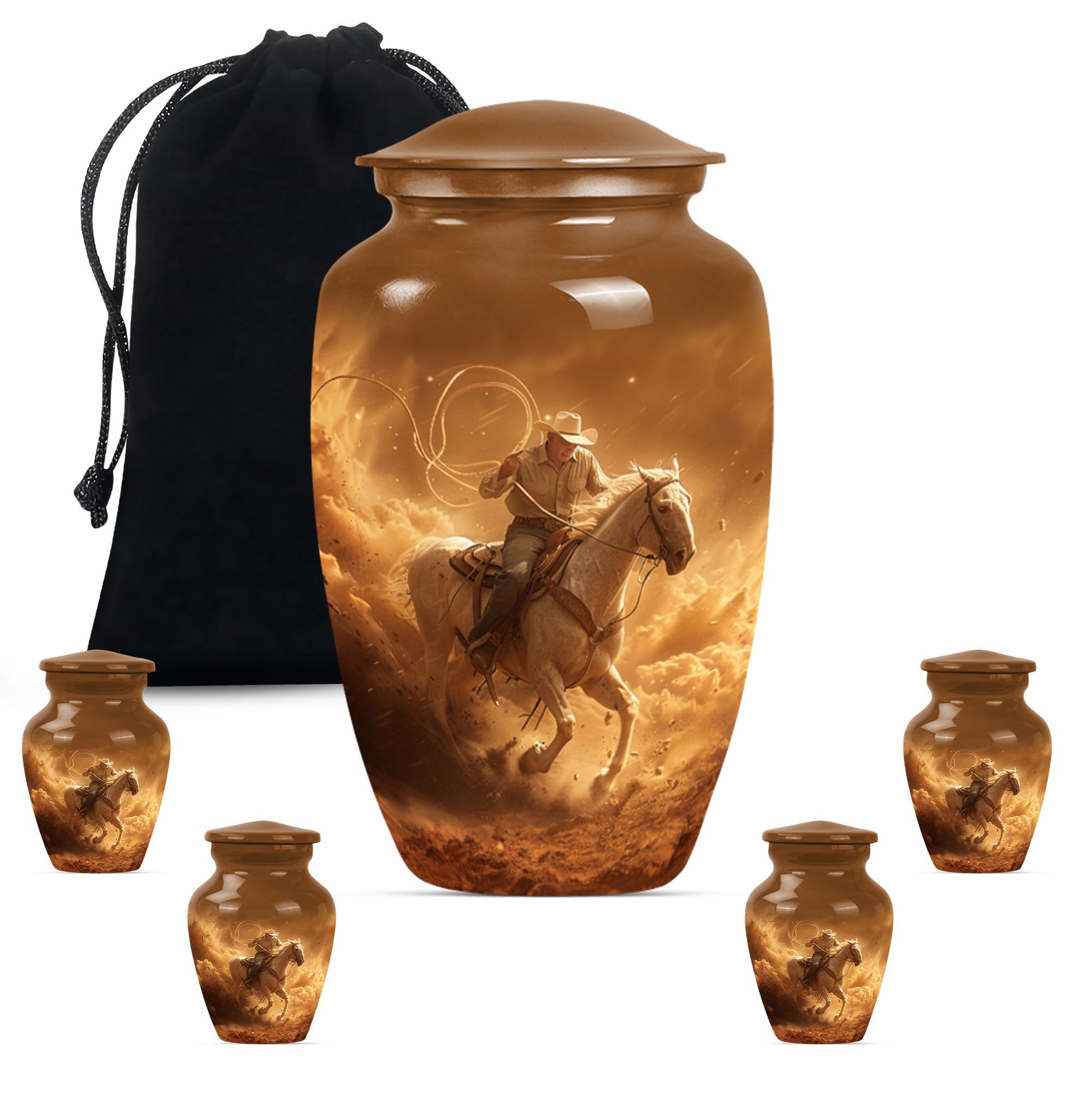 cowboy urn