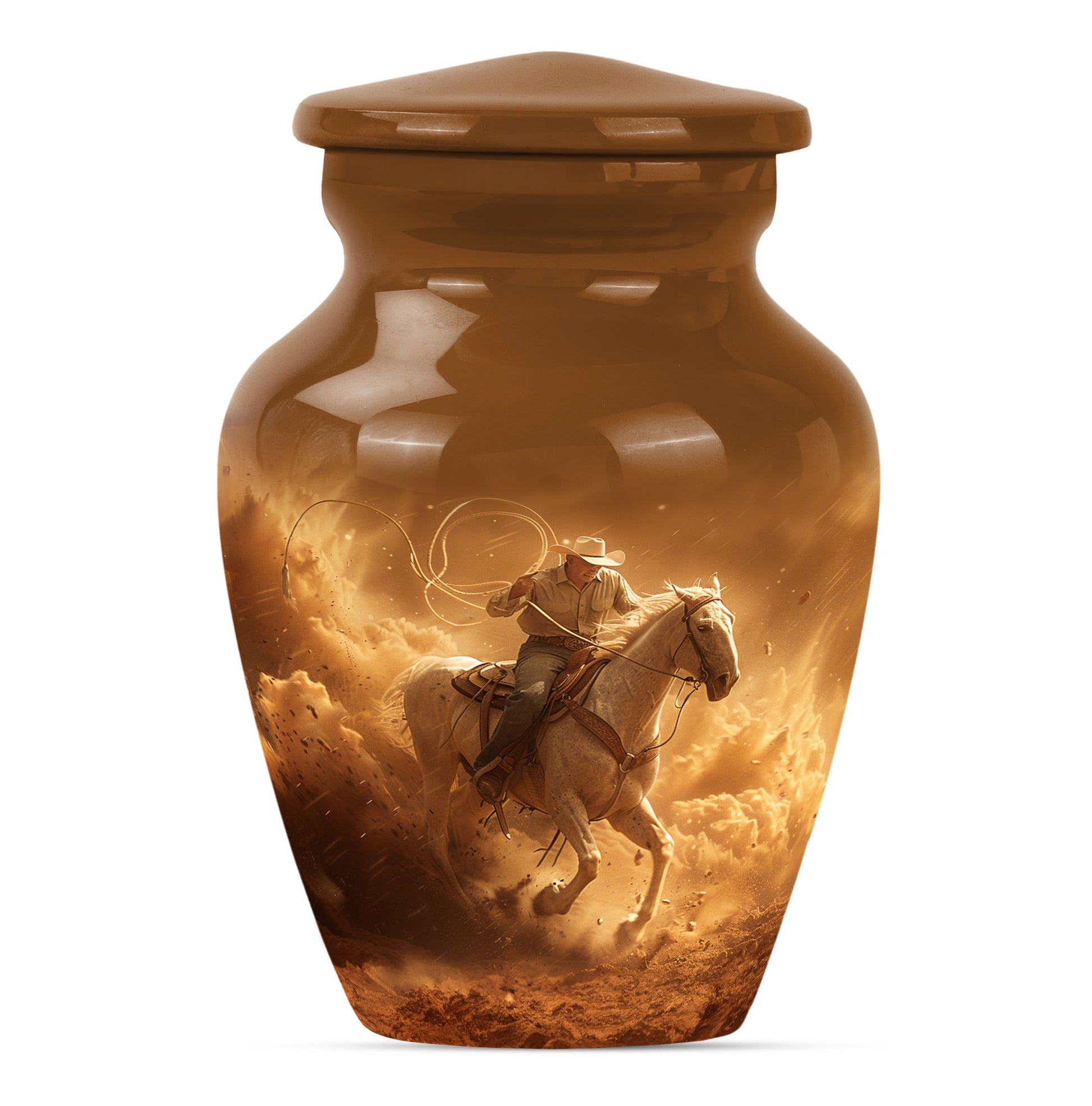 cowboy urn