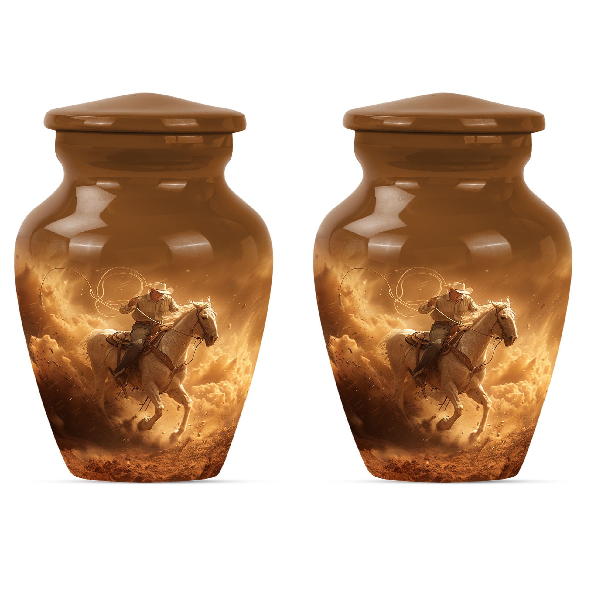 cowboy urn