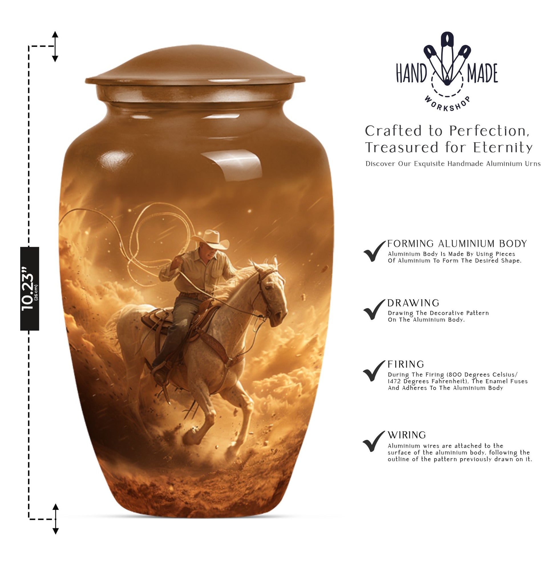 cowboy urn