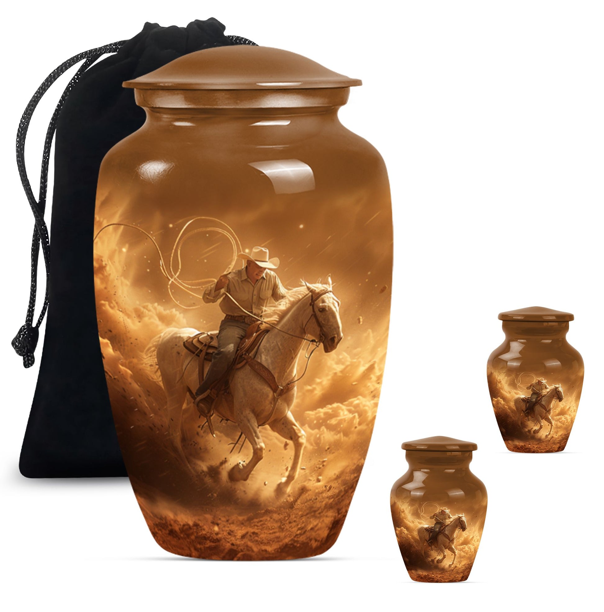 cowboy urn