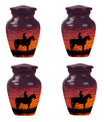 Cowboy Theme 3 Inch Keepsake Pack of 4