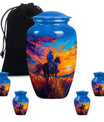  cowboy urn with butterfly t