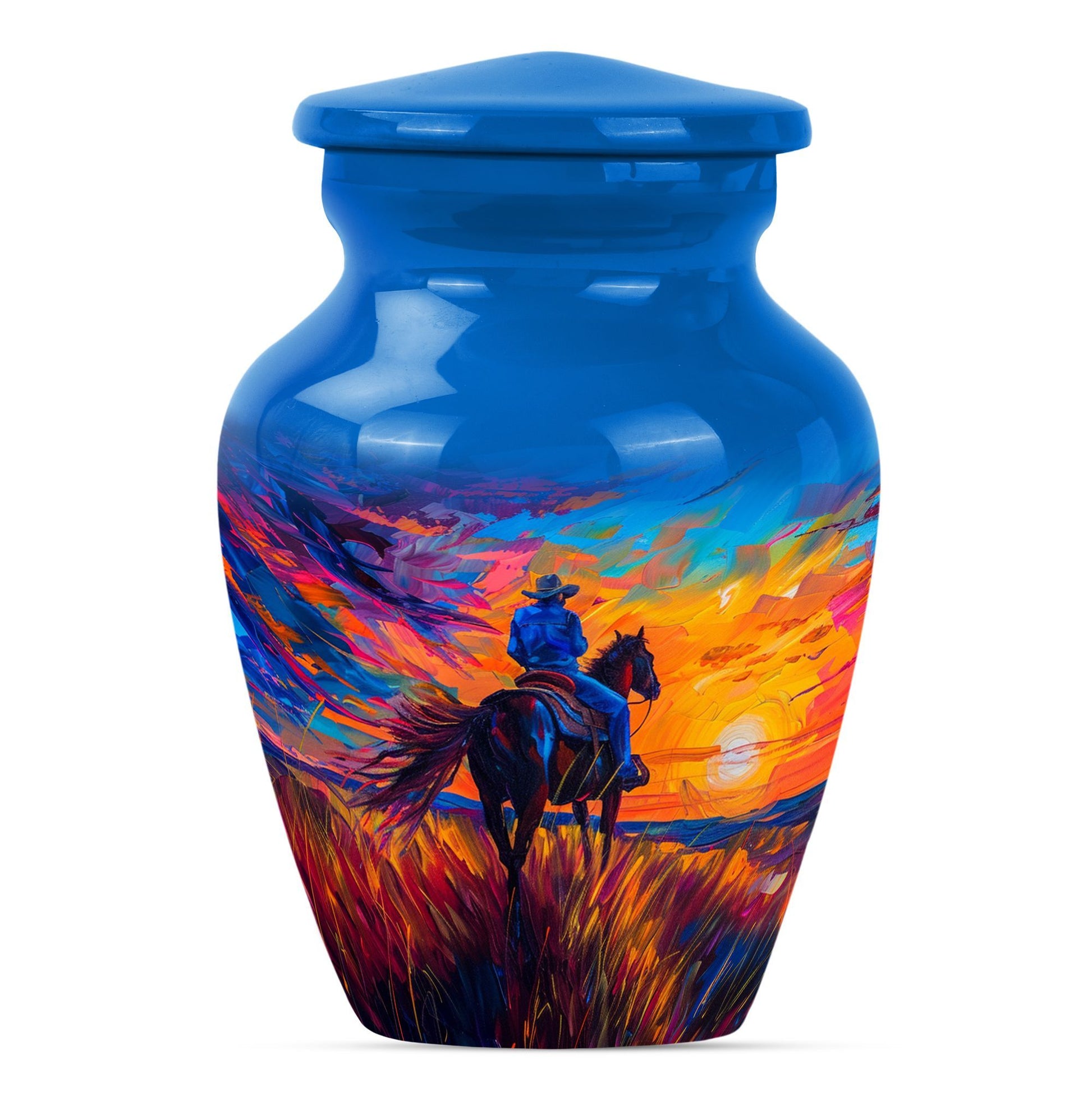  cowboy urn with butterfly t