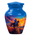  cowboy urn with butterfly t