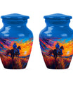  cowboy urn with butterfly t