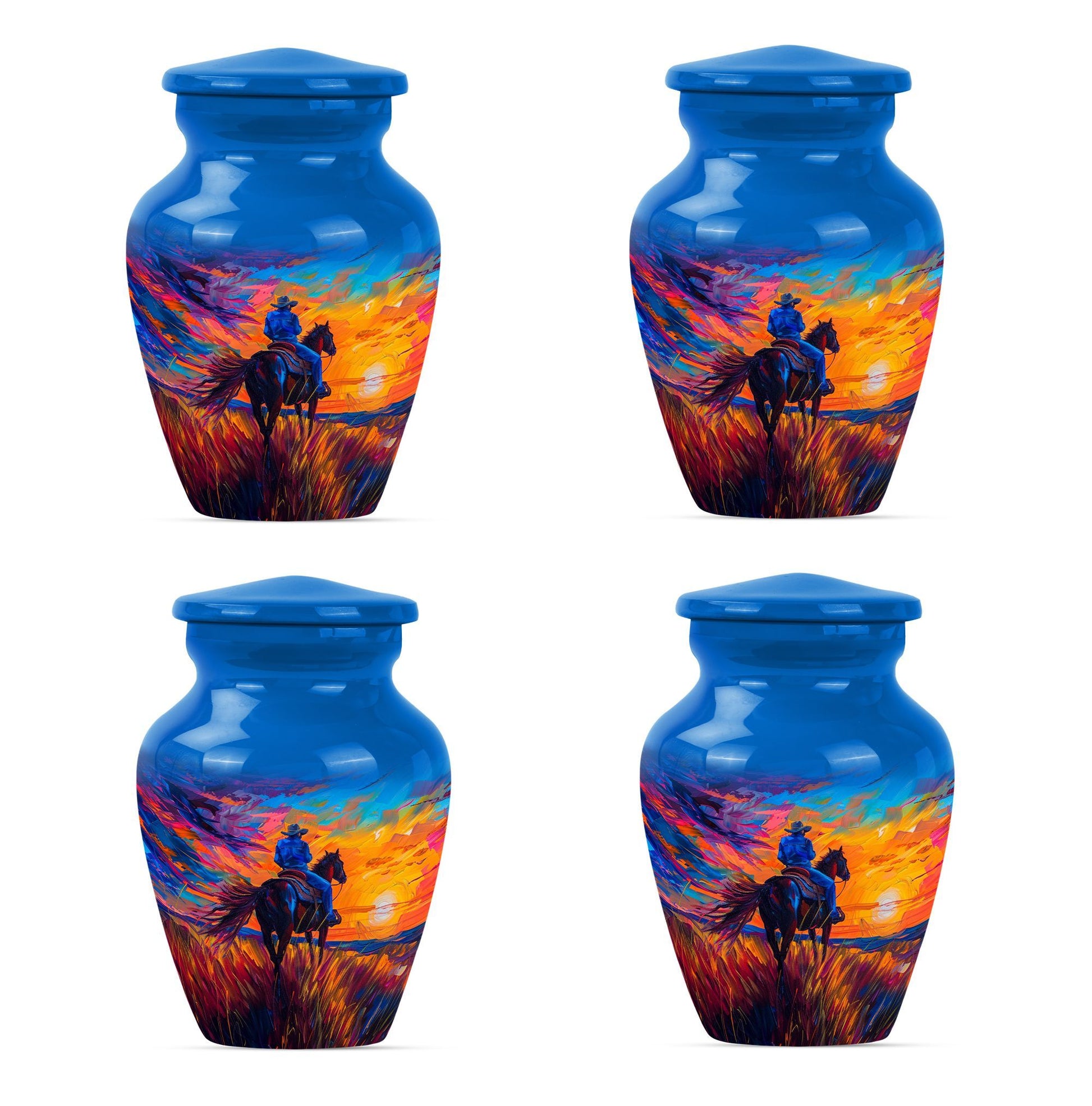  cowboy urn with butterfly t