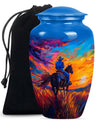  cowboy urn with butterfly t