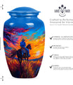  cowboy urn with butterfly t