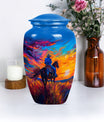  cowboy urn with butterfly t