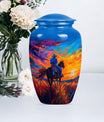  cowboy urn with butterfly t