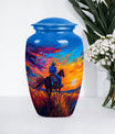  cowboy urn with butterfly t