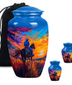  cowboy urn with butterfly t