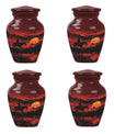 Cowboy Theme 3 Inch Keepsake Pack of 4