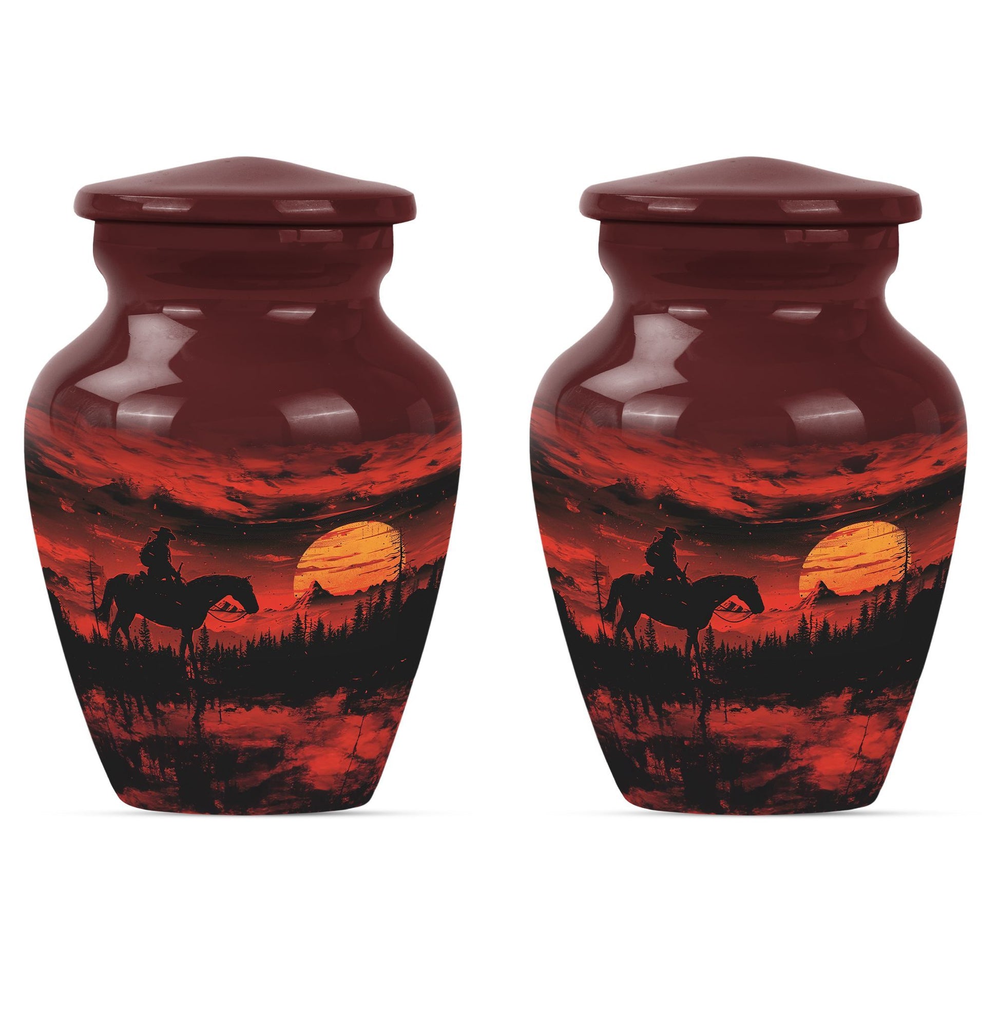 cowboy urn for cremation ashes