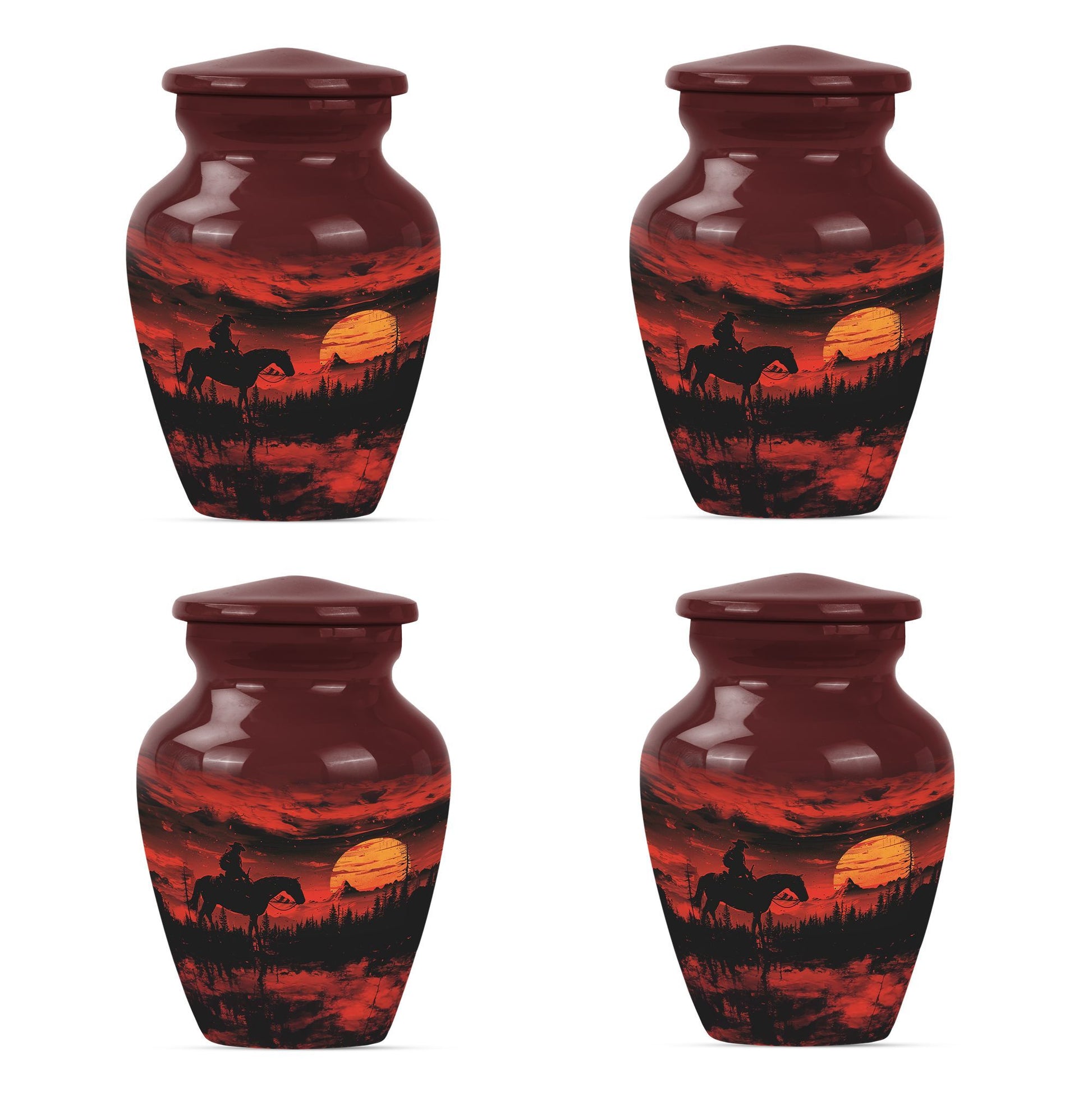 cowboy urn for cremation ashes